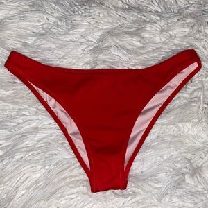 Red bikini bottoms